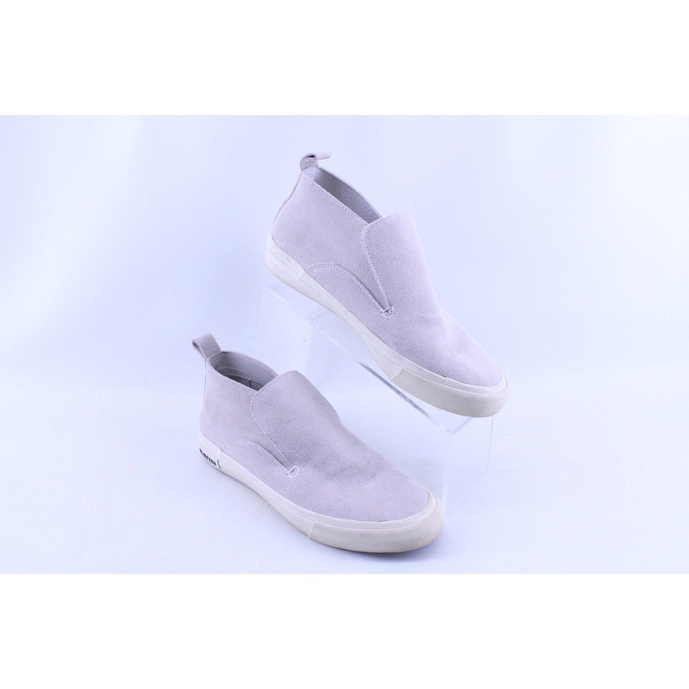 SeaVees Women's Huntington Middie Oyster Grey Suede Slip On‎ Sneakers Shoes 9.5